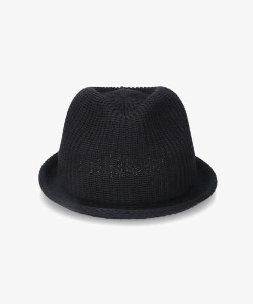 OVERRIDE(オーバーライド)の「OVERRIDE OGC RIBBED KNIT FEDORA / オーバーライド(ハット・メンズ・オリーブ/ブラック/ネイビー・61cm/58cm)」の15枚目の写真