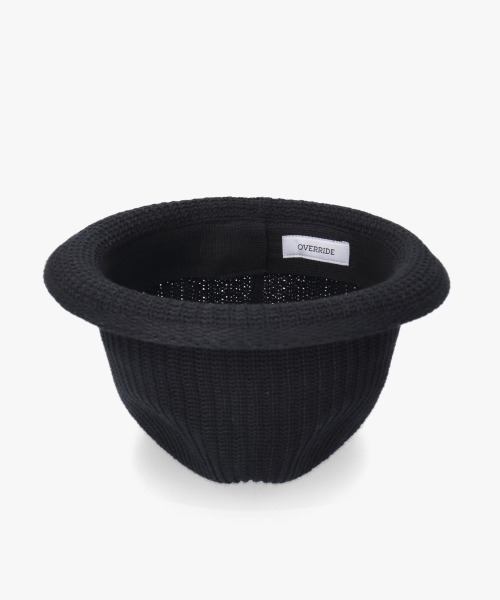 OVERRIDE(オーバーライド)の「OVERRIDE OGC RIBBED KNIT FEDORA / オーバーライド(ハット・メンズ・オリーブ/ブラック/ネイビー・61cm/58cm)」の21枚目の写真