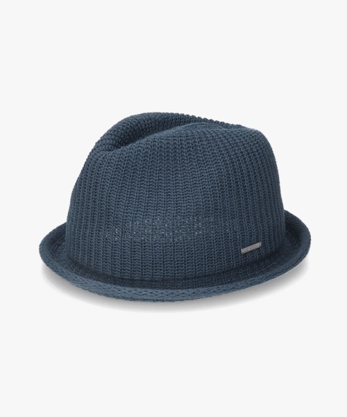 OVERRIDE(オーバーライド)の「OVERRIDE OGC RIBBED KNIT FEDORA / オーバーライド(ハット・メンズ・オリーブ/ブラック/ネイビー・61cm/58cm)」の9枚目の写真