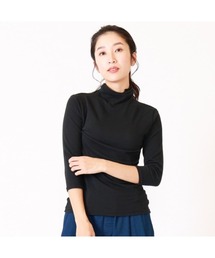UVボトルネック7分袖Tシャツ