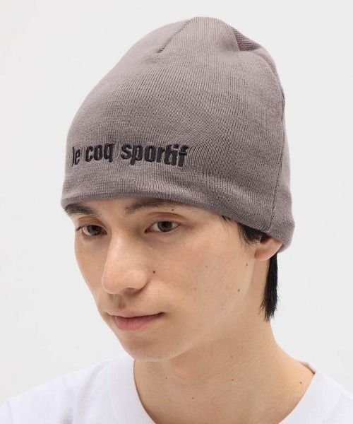 le coq sportif(ルコックスポルティフ)の「ビーニー(ニットキャップ/ビーニー・メンズ・ブラック/グレー・F)」の2枚目の写真