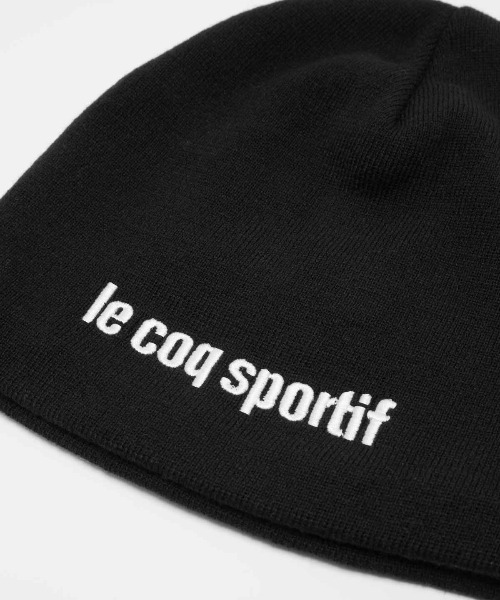 le coq sportif(ルコックスポルティフ)の「ビーニー(ニットキャップ/ビーニー・メンズ・ブラック/グレー・F)」の4枚目の写真