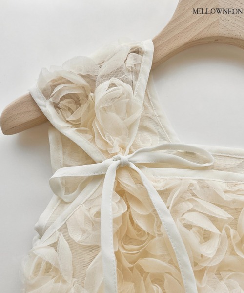 mellowneon（メロウネオン）の「5wayローズチュールブラウス（シャツ/ブラウス・レディース・アイボリー/オフホワイト・FREE）」の14枚目の写真