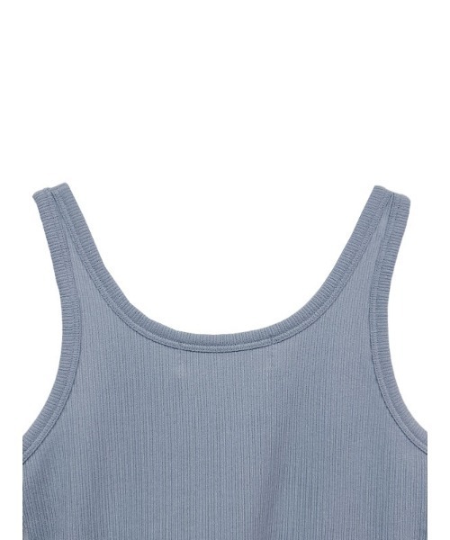 HONEY MI HONEY(ハニーミーハニー)の「logo rib tank top(タンクトップ・レディース・ブラック/サックスブルー・FREE)」の9枚目の写真