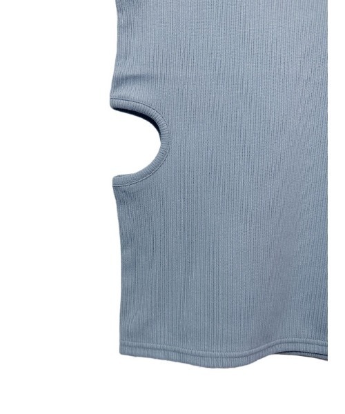 HONEY MI HONEY(ハニーミーハニー)の「logo rib tank top(タンクトップ・レディース・ブラック/サックスブルー・FREE)」の10枚目の写真