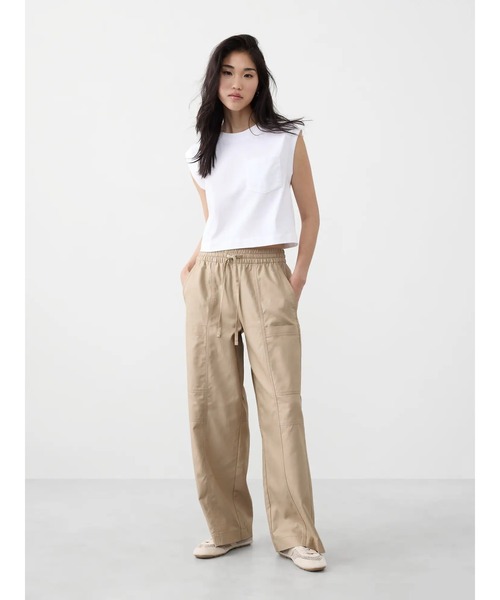 (古着)00s banana republic 極太カーゴパンツ　ワイド 古着 バナナリパブリック カーゴ パンツ ワイド ギミック 極太