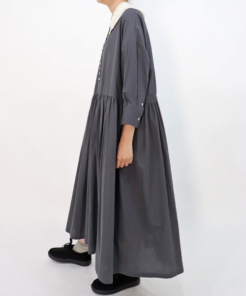 haupia(ハウピア)の「森からお便り【ワンピース】(ワンピース・レディース・チャコールグレー/オフホワイト/ブルー系/ネイビー・MEDIUM)」の10枚目の写真