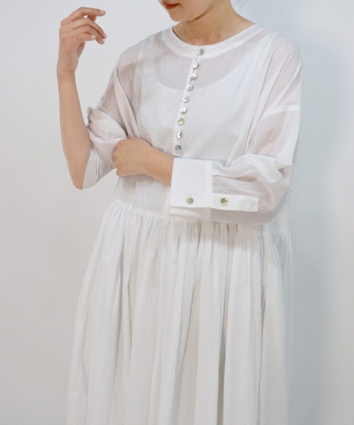 haupia(ハウピア)の「森からお便り【ワンピース】(ワンピース・レディース・チャコールグレー/オフホワイト/ブルー系/ネイビー・MEDIUM)」の18枚目の写真