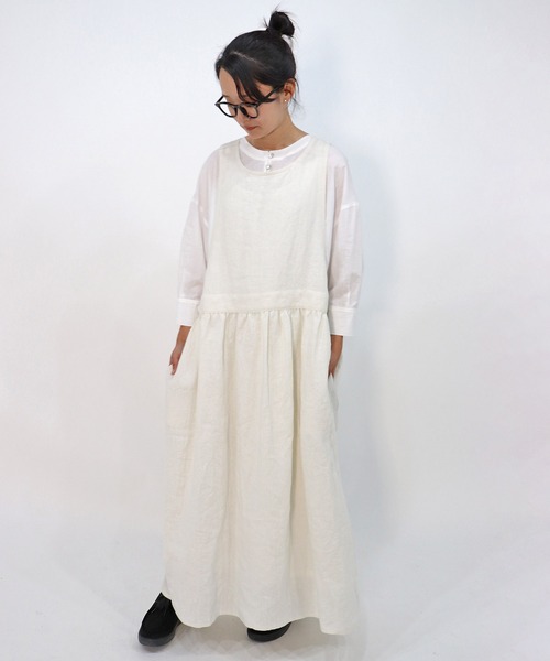 haupia(ハウピア)の「森からお便り【ワンピース】(ワンピース・レディース・チャコールグレー/オフホワイト/ブルー系/ネイビー・MEDIUM)」の19枚目の写真