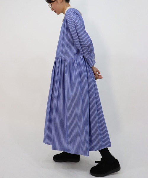 haupia(ハウピア)の「森からお便り【ワンピース】(ワンピース・レディース・チャコールグレー/オフホワイト/ブルー系/ネイビー・MEDIUM)」の21枚目の写真