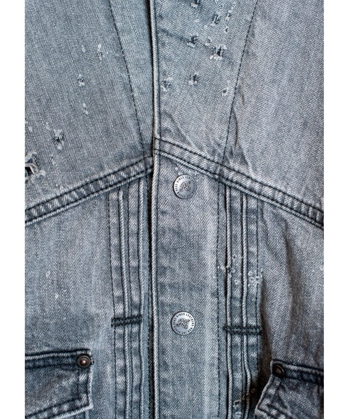 SEVESKIG（セヴシグ）の「SEVESKIG/セブシグ/DENIM JKT_JK-SV-NRS-1003（デニムジャケット・メンズ・ブラック/インディゴブルー・SMALL/MEDIUM/LARGE/X-LARGE）」の7枚目の写真