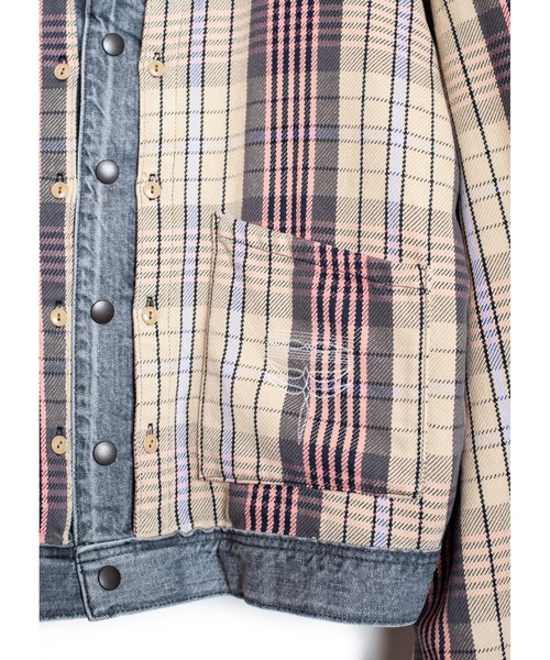 SEVESKIG（セヴシグ）の「SEVESKIG/セブシグ/DENIM JKT_JK-SV-NRS-1003（デニムジャケット・メンズ・ブラック/インディゴブルー・SMALL/MEDIUM/LARGE/X-LARGE）」の11枚目の写真