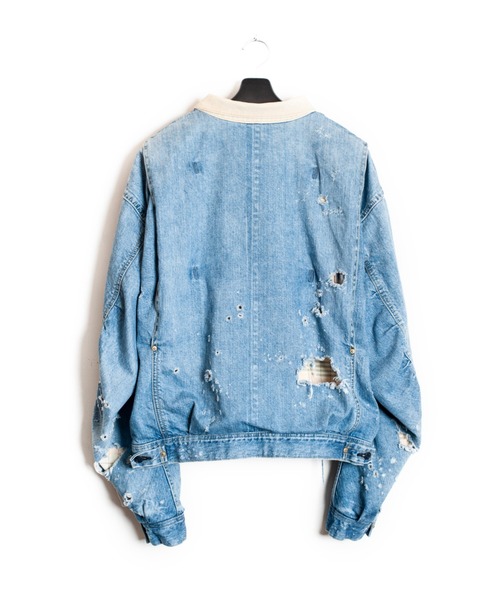 SEVESKIG（セヴシグ）の「SEVESKIG/セブシグ/DENIM JKT_JK-SV-NRS-1003（デニムジャケット・メンズ・ブラック/インディゴブルー・SMALL/MEDIUM/LARGE/X-LARGE）」の14枚目の写真