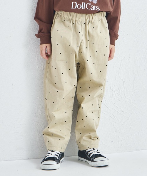 pairmanon(ペアマノン)の「【綿100%】らくちん総柄シェフパンツ(その他パンツ・キッズ・ブラック/ベージュ/ブラウン/ブラック系その他・120/130/140/150/90/100/110)」の4枚目の写真