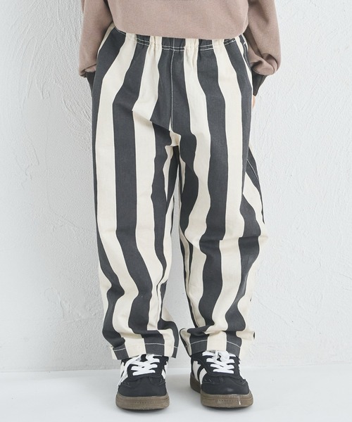 pairmanon(ペアマノン)の「【綿100%】らくちん総柄シェフパンツ(その他パンツ・キッズ・ブラック/ベージュ/ブラウン/ブラック系その他・120/130/140/150/90/100/110)」の2枚目の写真