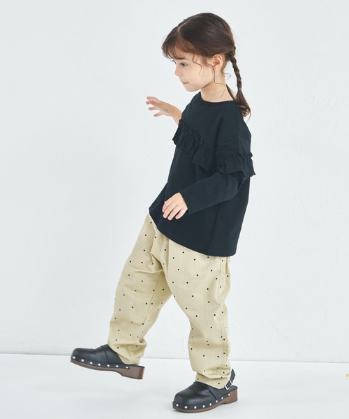 pairmanon(ペアマノン)の「【綿100%】らくちん総柄シェフパンツ(その他パンツ・キッズ・ブラック/ベージュ/ブラウン/ブラック系その他・120/130/140/150/90/100/110)」の22枚目の写真