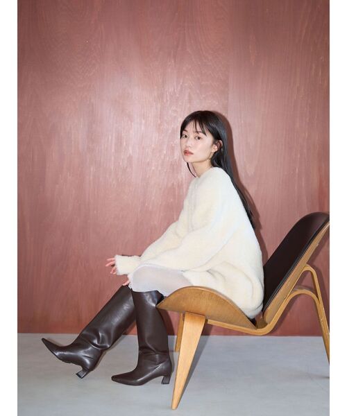 セール】【REVIVAL】【WEB限定カラーあり】ミニシャギーセッケツニット