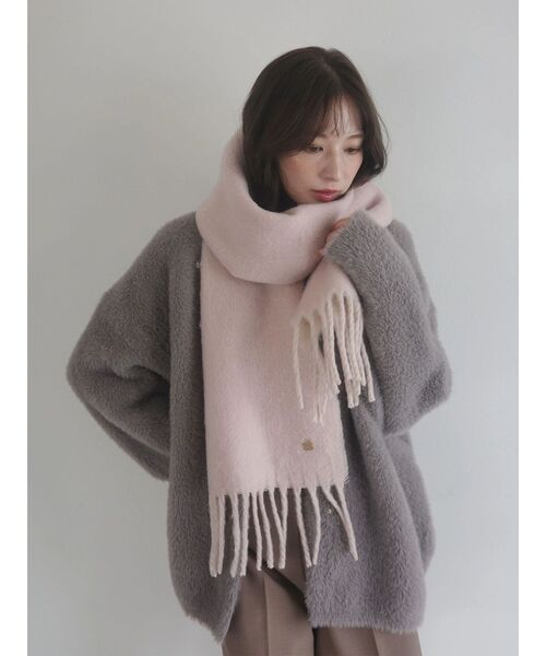 REVIVAL】【WEB限定カラーあり】ミニシャギーセッケツニットカーデ