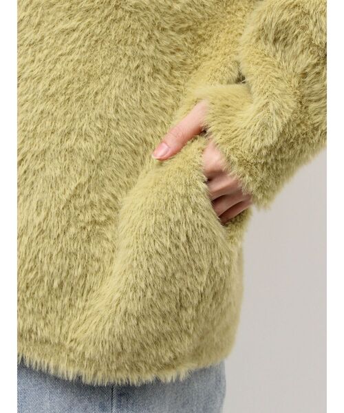 セール】【REVIVAL】【WEB限定カラーあり】ミニシャギーセッケツニット