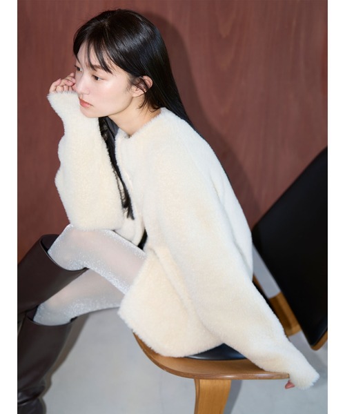 REVIVAL】【WEB限定カラーあり】ミニシャギーセッケツニット