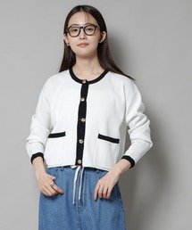 NANO universe | 洗濯機洗可配色ジャケットカーディガン(カーディガン/ボレロ)