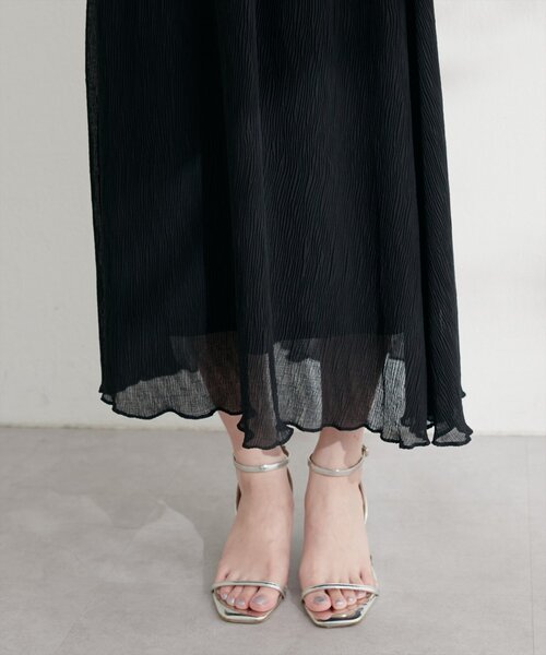 natural couture(ナチュラルクチュール)の「総プリーツフレア袖ワンピース(ワンピース・レディース・ラベンダー/その他1/ブラウン/ピンクベージュ/ブラック/ブルー・FREE)」の16枚目の写真