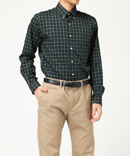 POLO RALPH LAUREN(ポロ ラルフ ローレン)の「プラッド コットン オックスフォード シャツ(シャツ/ブラウス・メンズ・グリーン系1・X-SMALL/XX-LARGE/SMALL/LARGE/MEDIUM/X-LARGE)」の6枚目の写真