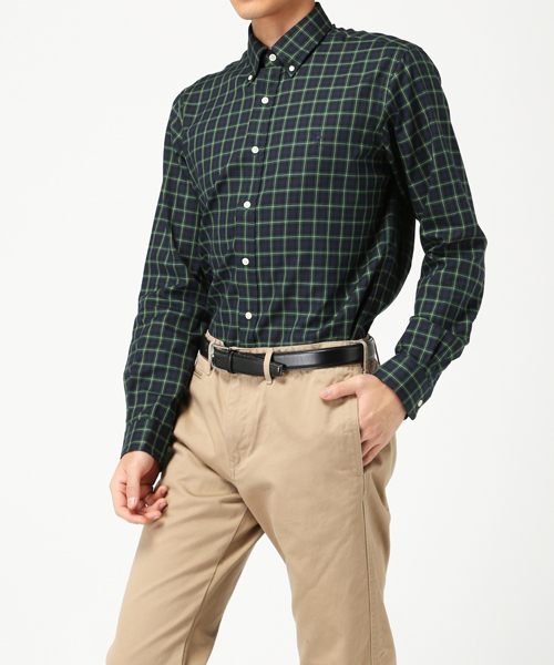 POLO RALPH LAUREN(ポロ ラルフ ローレン)の「プラッド コットン オックスフォード シャツ(シャツ/ブラウス・メンズ・グリーン系1・X-SMALL/XX-LARGE/SMALL/LARGE/MEDIUM/X-LARGE)」の7枚目の写真