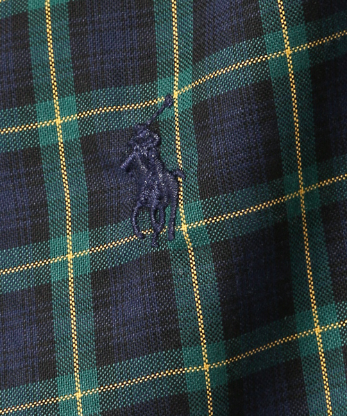 POLO RALPH LAUREN(ポロ ラルフ ローレン)の「プラッド コットン オックスフォード シャツ(シャツ/ブラウス・メンズ・グリーン系1・X-SMALL/XX-LARGE/SMALL/LARGE/MEDIUM/X-LARGE)」の5枚目の写真