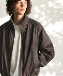 Classical Origin（クラシカルオリジン）の「ハイネック フェイクレザー トラックジャケット／High-Neck Leather Track Jacket（ジャージ）」