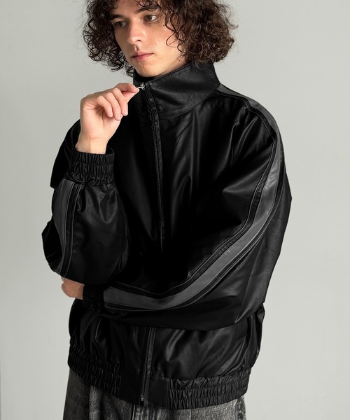 新作 ラッセルノ トラックジャケット ブラック ジップ ハイネック 新作 ラッセルノ トラックジャケット ブラック ジップ ハイネック