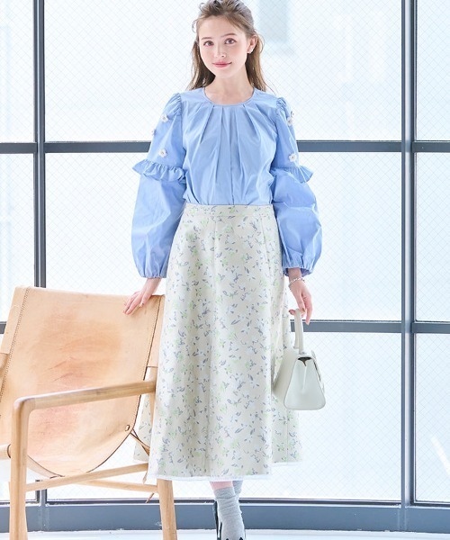 Chesty(チェスティー)の「フラワージャガードスカート(スカート・レディース・マルチ・0/1)」の1枚目の写真