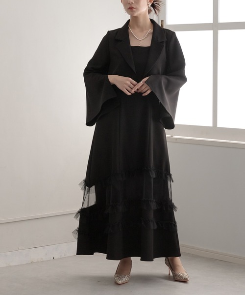 epic day　エピックデイ　楊柳フリルトップス＆キャミソールドレス epic day エピックデイ 楊柳フリルトップス＆キャミソールドレス