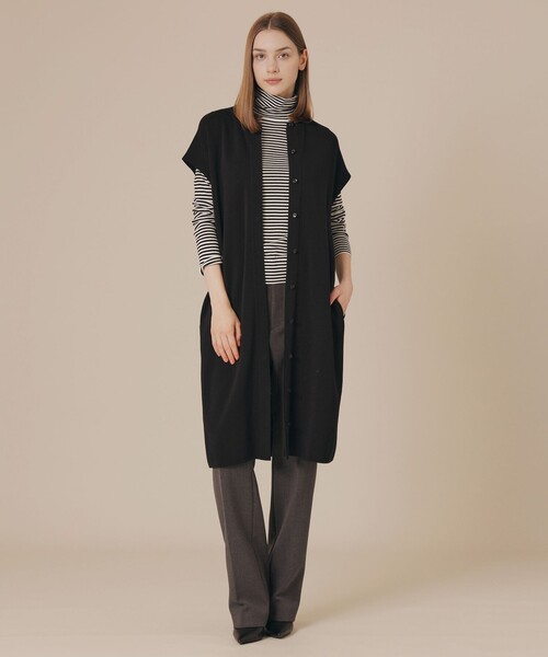 MACKINTOSH LONDON(マッキントッシュ ロンドン)の「レイヤードニットワンピース(ワンピース・レディース・ブラック・38)」の2枚目の写真