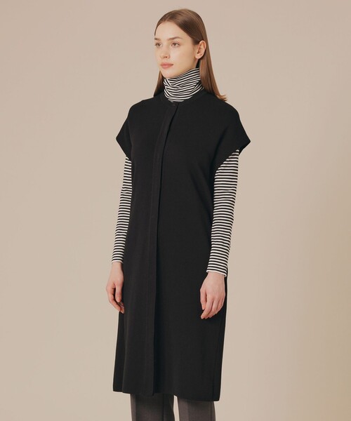 MACKINTOSH LONDON(マッキントッシュ ロンドン)の「レイヤードニットワンピース(ワンピース・レディース・ブラック・38)」の4枚目の写真