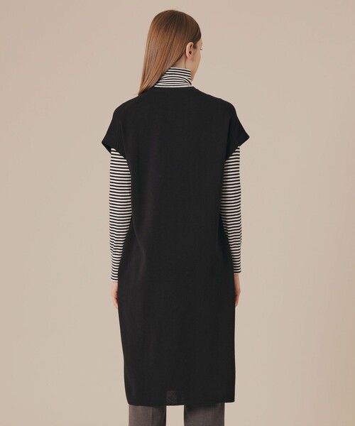 MACKINTOSH LONDON(マッキントッシュ ロンドン)の「レイヤードニットワンピース(ワンピース・レディース・ブラック・38)」の5枚目の写真
