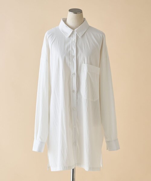 Remind me and forever（リマインドミーアンドフォーエバー）の「【WEB限定】【@kana__18sセレクト】オーバーサイズロングシャツ（シャツ/ブラウス・レディース・ベージュ系その他/チャコールグレー/オフホワイト・FREE）」の22枚目の写真
