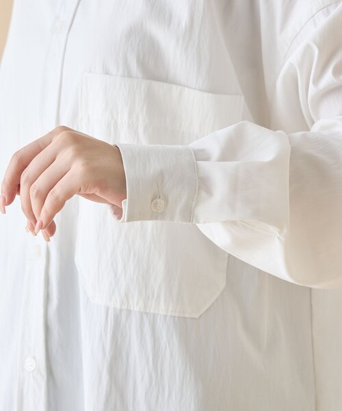 Remind me and forever（リマインドミーアンドフォーエバー）の「【WEB限定】【@kana__18sセレクト】オーバーサイズロングシャツ（シャツ/ブラウス・レディース・ベージュ系その他/チャコールグレー/オフホワイト・FREE）」の16枚目の写真