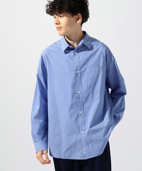 niko and...（ニコアンド）の「イージーケア無地ロングスリーブシャツ（シャツ/ブラウス・メンズ・オフホワイト/サックスブルー・MEDIUM/LARGE/BIG(L)）」の13枚目の写真