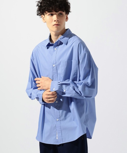 niko and...（ニコアンド）の「イージーケア無地ロングスリーブシャツ（シャツ/ブラウス・メンズ・オフホワイト/サックスブルー・MEDIUM/LARGE/BIG(L)）」の14枚目の写真