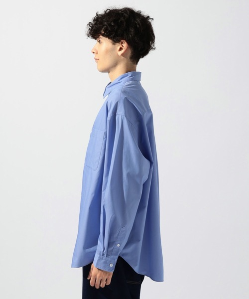 niko and...（ニコアンド）の「イージーケア無地ロングスリーブシャツ（シャツ/ブラウス・メンズ・オフホワイト/サックスブルー・MEDIUM/LARGE/BIG(L)）」の16枚目の写真