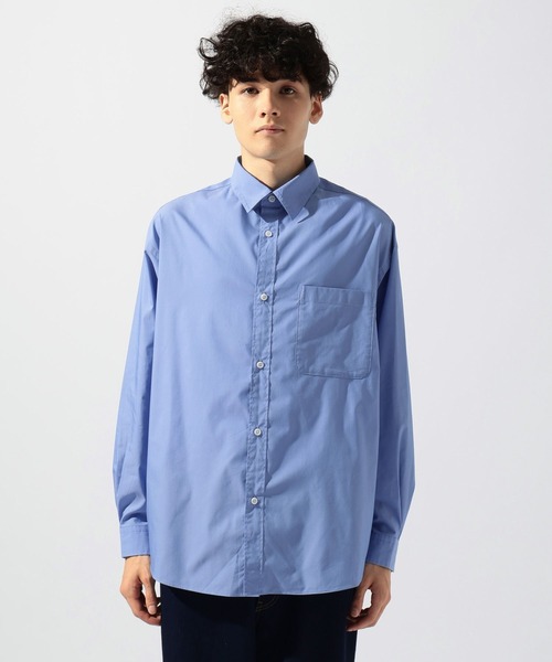 セール】イージーケア無地ロングスリーブシャツ（シャツ/ブラウス