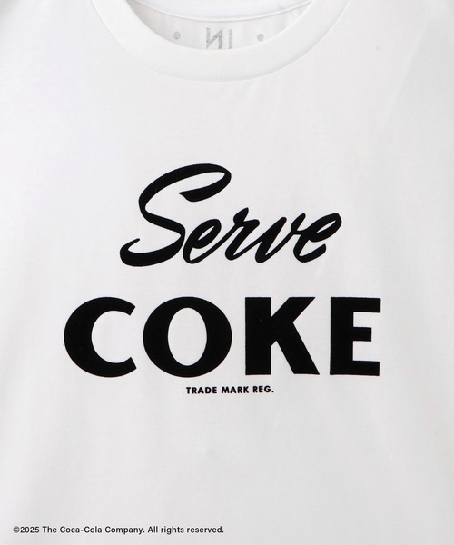 Coca Cola(コカコーラ)の「【Coca-Cola】VIS別注ロゴプリントフレンチTシャツ(Tシャツ/カットソー・レディース・チャコールグレー/ピンク/ホワイト・FREE)」の19枚目の写真