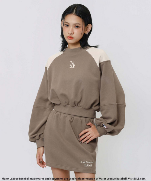 BACK TO THE FIELD（バック トゥー ザ フィールド）の「【MLB】ドルマンスカートセットアップ（セットアップ・レディース・ブラウン/ネイビー/ブラック・FREE）」の3枚目の写真