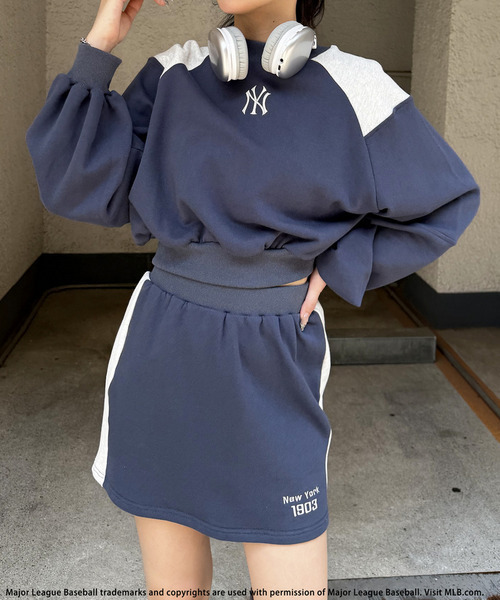 BACK TO THE FIELD（バック トゥー ザ フィールド）の「【MLB】ドルマンスカートセットアップ（セットアップ・レディース・ブラウン/ネイビー/ブラック・FREE）」の15枚目の写真