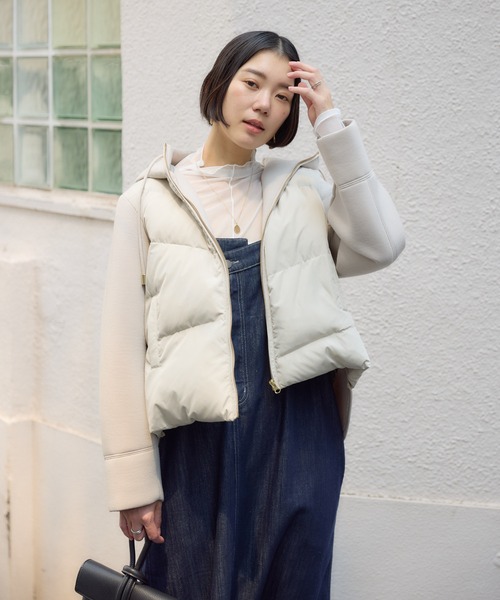 セール】33℃ ボンディング切替ダウンブルゾン（ダウンジャケット