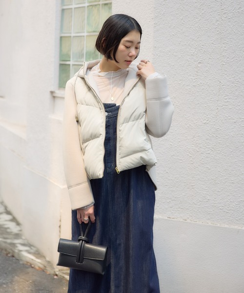 セール】33℃ ボンディング切替ダウンブルゾン（ダウンジャケット