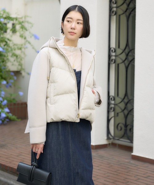 セール】33℃ ボンディング切替ダウンブルゾン（ダウンジャケット