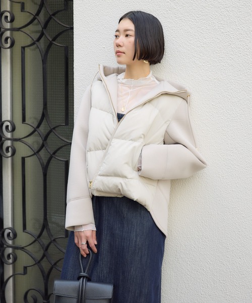 セール】33℃ ボンディング切替ダウンブルゾン（ダウンジャケット