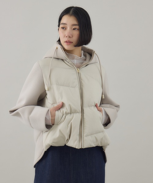 セール】33℃ ボンディング切替ダウンブルゾン（ダウンジャケット